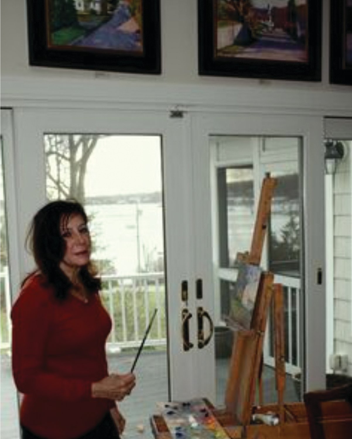 Carol Shelton in her Cove View Studio